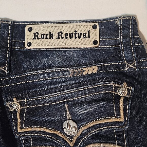 ROCK REVIVAL Etty Bootcut Jeans Size 29 - Picture 6 of 16